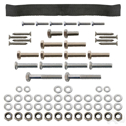 SEAT-744 - RHOX Replacement Hardware, SS Seat Kit, Yamaha G14-G22
