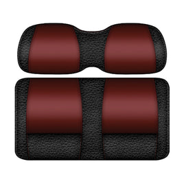 SEAT-DT1112-BBY - DoubleTake Veranda Front Cushion Set, E-Z-Go TXT 96+, Black/Burgundy