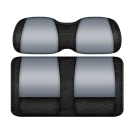 SEAT-DT1112-BSV - DoubleTake Veranda Front Cushion Set, E-Z-Go TXT 96+, Black/Silver