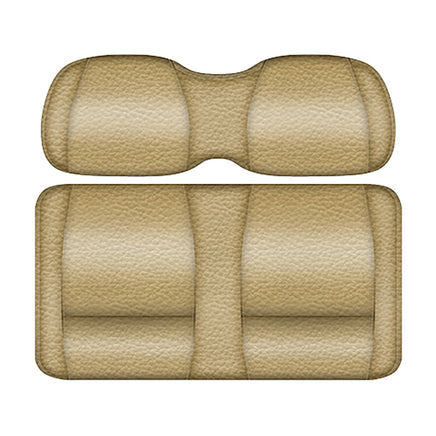 SEAT-DT1112-SSD - DoubleTake Veranda Front Cushion Set, E-Z-Go TXT 96+, Sand/Sand