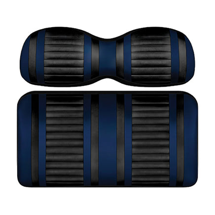 SEAT-DT1212-BNV - DoubleTake Extreme Front Cushion Set, E-Z-Go TXT 96+, Black/Navy
