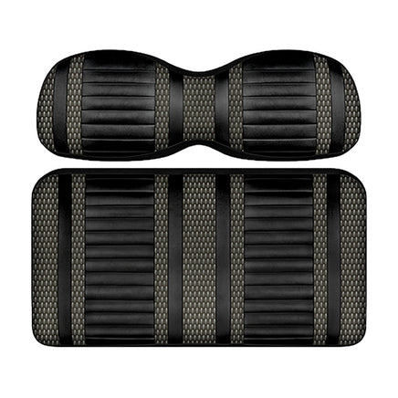 SEAT-DT1213-BGP - DoubleTake Extreme Front Cushion Set, E-Z-Go RXV 08+, Black/Graphite