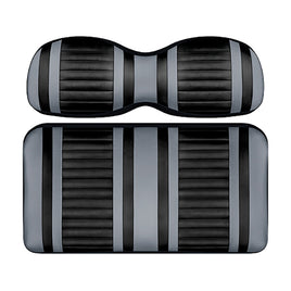 SEAT-DT1222-BSV - DoubleTake Extreme Front Cushion Set, Club Car DS New Style 00+, Black/Silver