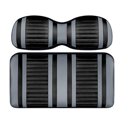 SEAT-DT1222-BSV - DoubleTake Extreme Front Cushion Set, Club Car DS New Style 00+, Black/Silver