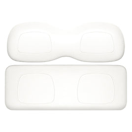 SEAT-DT2000-WT - DoubleTake Classic Rear Cushion Set, E-Z-Go RXV/TXT 96+, Club Car DS, White