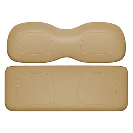 SEAT-DT2012-TN - DoubleTake Classic Rear Cushion Set, E-Z-Go TXT 96+, Tan