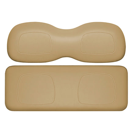 SEAT-DT2012-TN - DoubleTake Classic Rear Cushion Set, E-Z-Go TXT 96+, Tan