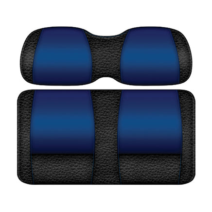 SEAT-DT2100-BBL - DoubleTake Veranda Rear Cushion Set, Universal, Black/Blue