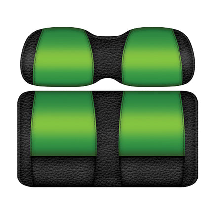 SEAT-DT2100-BLM - DoubleTake Veranda Rear Cushion Set, Universal, Black/Lime
