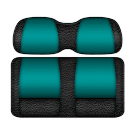 SEAT-DT2100-BTL - DoubleTake Veranda Rear Cushion Set, Universal, Black/Teal
