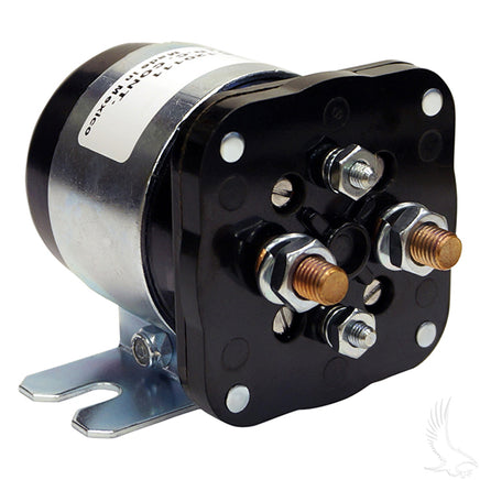 SOL-1004 - Solenoid, 48V 4 Terminal Silver, E-Z-Go Electric, CC Electric 98+, Yamaha Elec G19/G22, WR