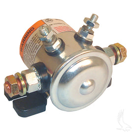 SOL-1007 - Solenoid, 12V 4 Terminal Copper/Short, E-Z-Go Marathon Gas 79-94