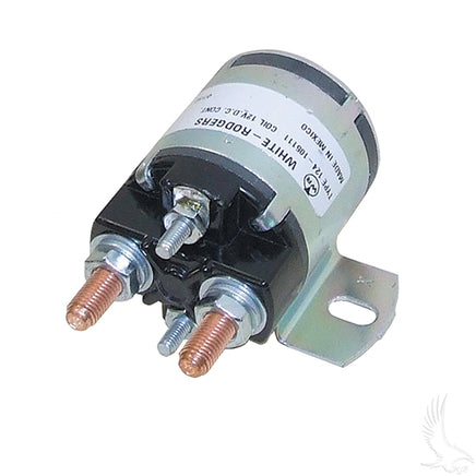 SOL-1015 - Solenoid, 12V 4 Terminal Silver, Yamaha G2-G16 4-cycle Gas 85-02