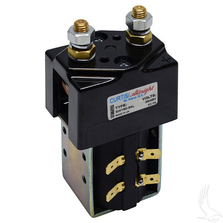 SOL-1038 - Solenoid, Heavy Duty, 36/48V, 200A Continuous/400 Peak, with Mounting Bracket