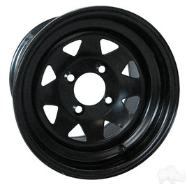 TIR-402 - Steel, Black, 12x7.5, 3:4.5 Offset