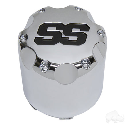 TIR-909S - Center Cap, Chrome SS, Snap-On Style