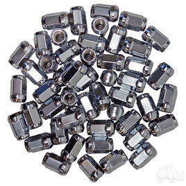 TIR-937-50 - Lug Nut, BOX OF 50, Chrome Closed End Standard 1/2"-202, OD 3/4"