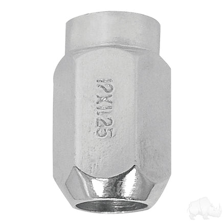 TIR-938 - Lug Nut, Chrome Closed End Metric 12mm-1.25, OD 3/4"