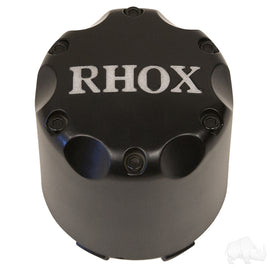 TIR-RX004-BS - Center Cap, Matte Black with Silver RHOX