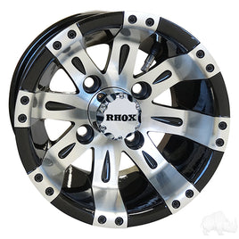 TIR-RX160 - RHOX Vegas, Machined w/Black w/ Center Cap, 10x7 ET-25