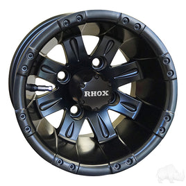 TIR-RX162 - RHOX Vegas, Matte Black w/ Center Cap, 10x7 ET-25