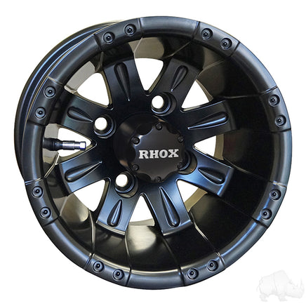 TIR-RX162 - RHOX Vegas, Matte Black w/ Center Cap, 10x7 ET-25