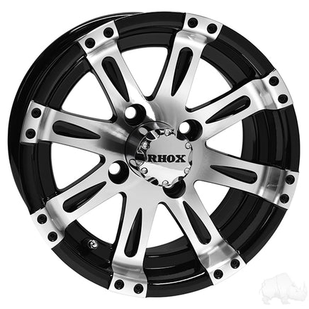 TIR-RX171 - RHOX Vegas, Machined w/Black w/ Center Cap, 12x6 Centered