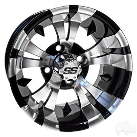 TIR-RX178 - RHOX RX178, Machined Gloss Black, 12x7 ET-25