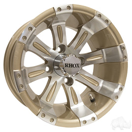 TIR-RX181 - RHOX Vegas, Machined w/Pearl w/ Center Cap, 12x7 ET-25
