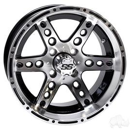 TIR-RX187 - RHOX RX187, Machined Gloss Black, 14x7 ET-15
