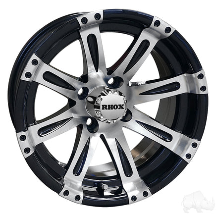 TIR-RX230 - RHOX Vegas, Machined w/Black w/ Center Cap, 14x6 ET-0