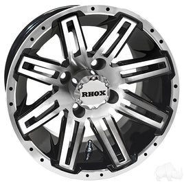 TIR-RX265 - RHOX RX265, Machined Gloss Black, 12x7, ET-25