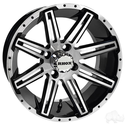 TIR-RX275 - RHOX RX275, Machined Gloss Black, 14x7, ET-25