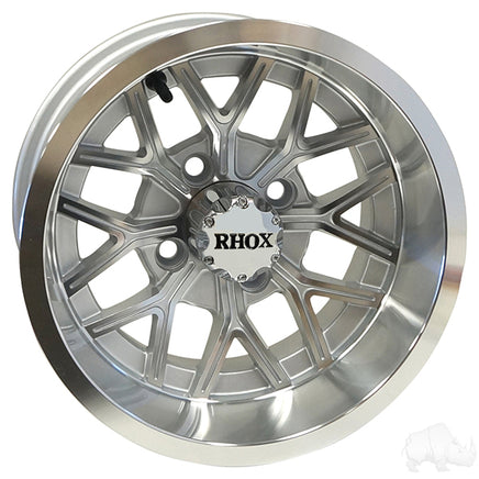 TIR-RX284-MS - RHOX RX284, Machined Silver, 12x6 ET-10