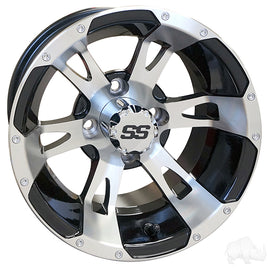 TIR-RX320 - RHOX RX320, Machined w/ Black w/ Center Cap, 12x7 ET-25