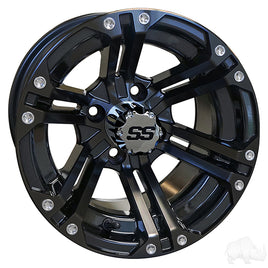 TIR-RX331 - RHOX RX331, Black w/ Center Cap, 12x7 ET-25