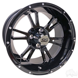 TIR-RX341 - RHOX RX341, Black w/ Center Cap, 14x7 ET-25