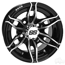 TIR-RX376 - RHOX RX376, Machined Black, 10x7 ET-25