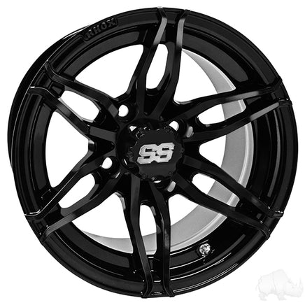 TIR-RX377-B - RHOX RX377, Gloss Black. 12x7 ET-25