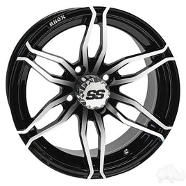 TIR-RX378 - RHOX RX378. Machined Black, 14x7 ET-25