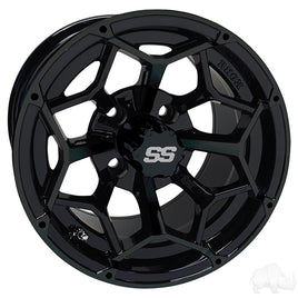 TIR-RX382-B - RHOX RX382, Gloss Black, 12x7 ET-25