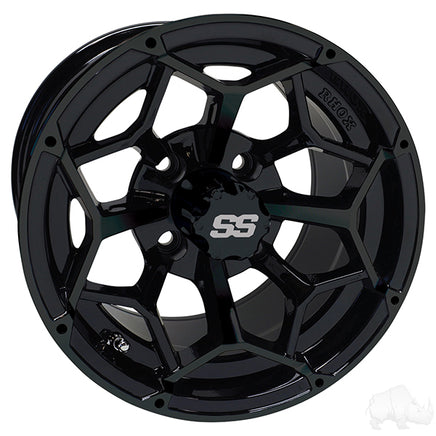 TIR-RX382-B - RHOX RX382, Gloss Black, 12x7 ET-25