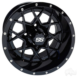 TIR-RX385-B - RHOX RX385, Gloss Black, 12x7 ET-25