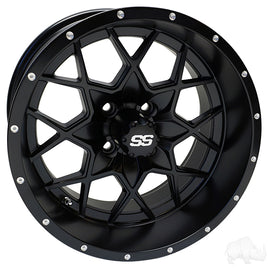 TIR-RX387-B - RHOX RX387, Gloss Black, 15x7 ET-25