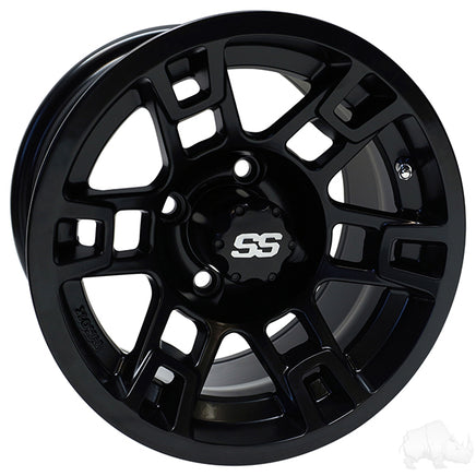 TIR-RX390-MB - RHOX RX390, Matte Black, 12x7 ET-25
