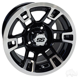 TIR-RX390 - RHOX RX390, Machined Gloss Black, 12x7 ET-25