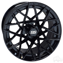 TIR-RX394-B - RHOX RX394, Gloss Black, 14x7 ET-25