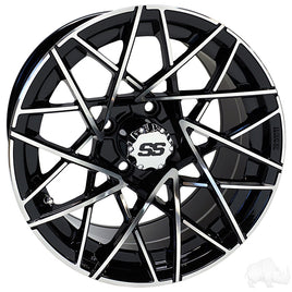 TIR-RX394 - RHOX RX394, Machined Gloss Black, 14x7 ET-25