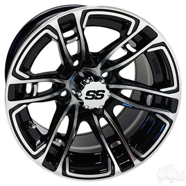TIR-RX396 - RHOX RX396, Machined Gloss Black, 12x7 ET-25