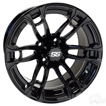 TIR-RX397-B - RHOX RX397, Gloss Black, 14x7 ET-25